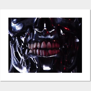 terminator face mask Posters and Art